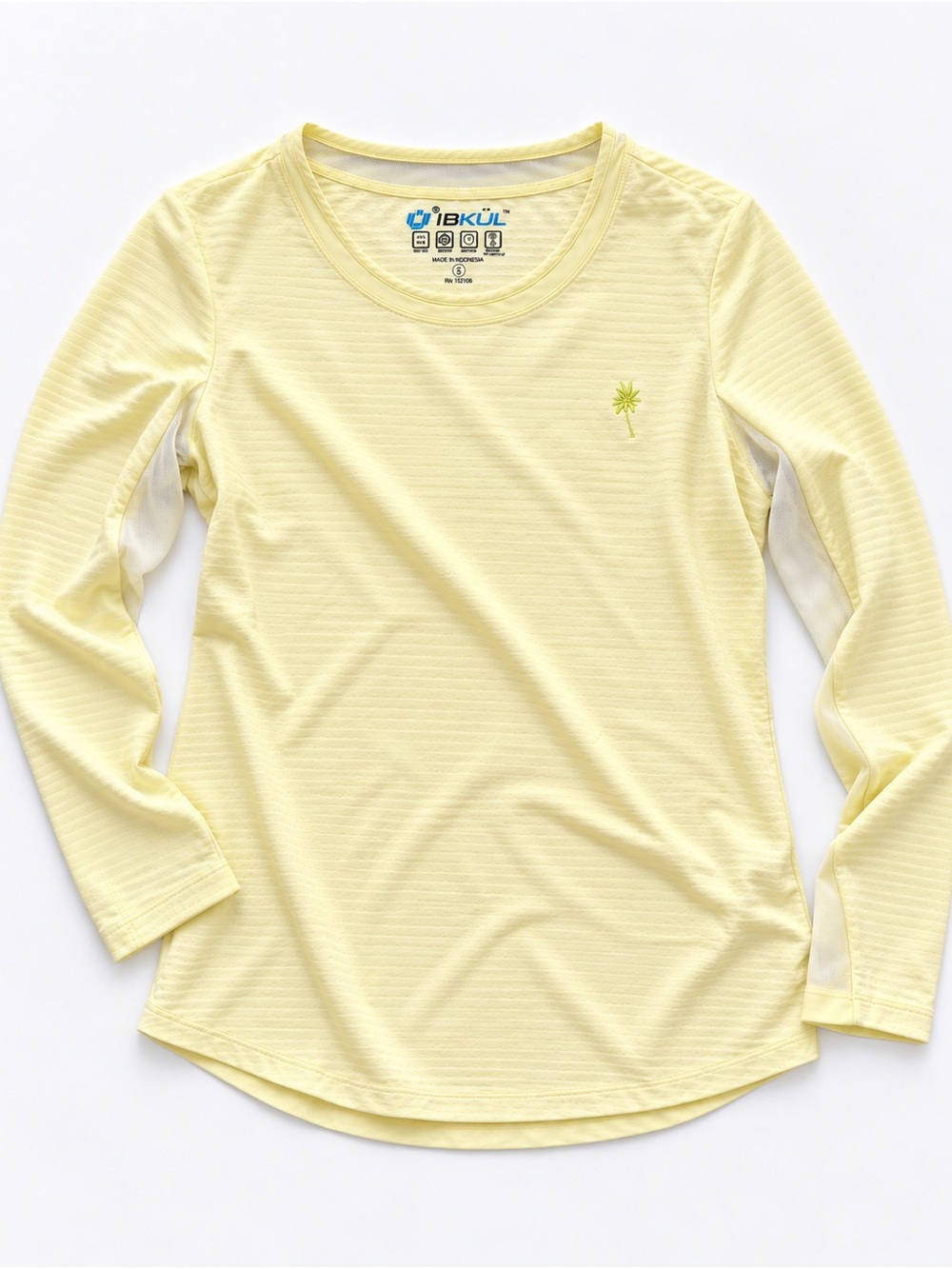 IBKUL Long Sleeve Crew Mesh